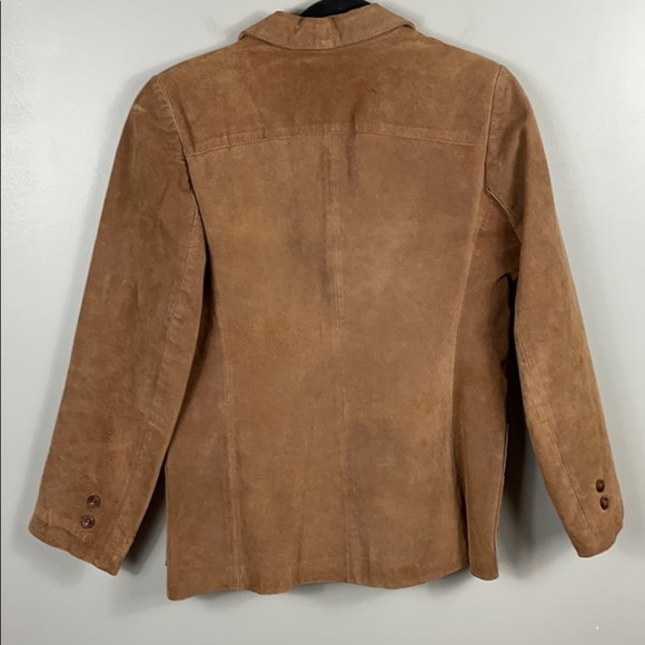Vintage Suede Leather Blazer size 12(m/l) - Picture 10 of 16